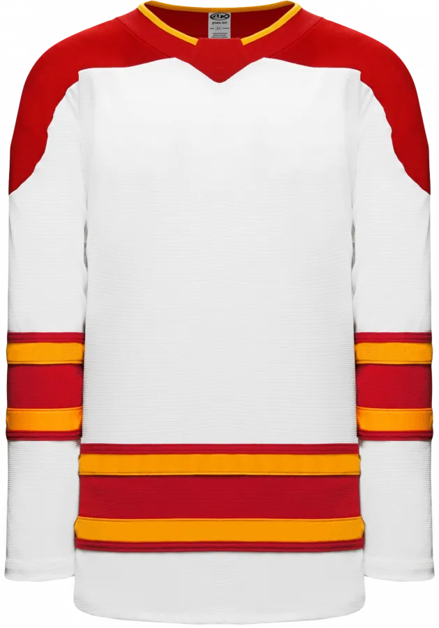 Hockey Jerseys Select - Athletic Knit H550B-CAL472B (Adult Small, No Printing)