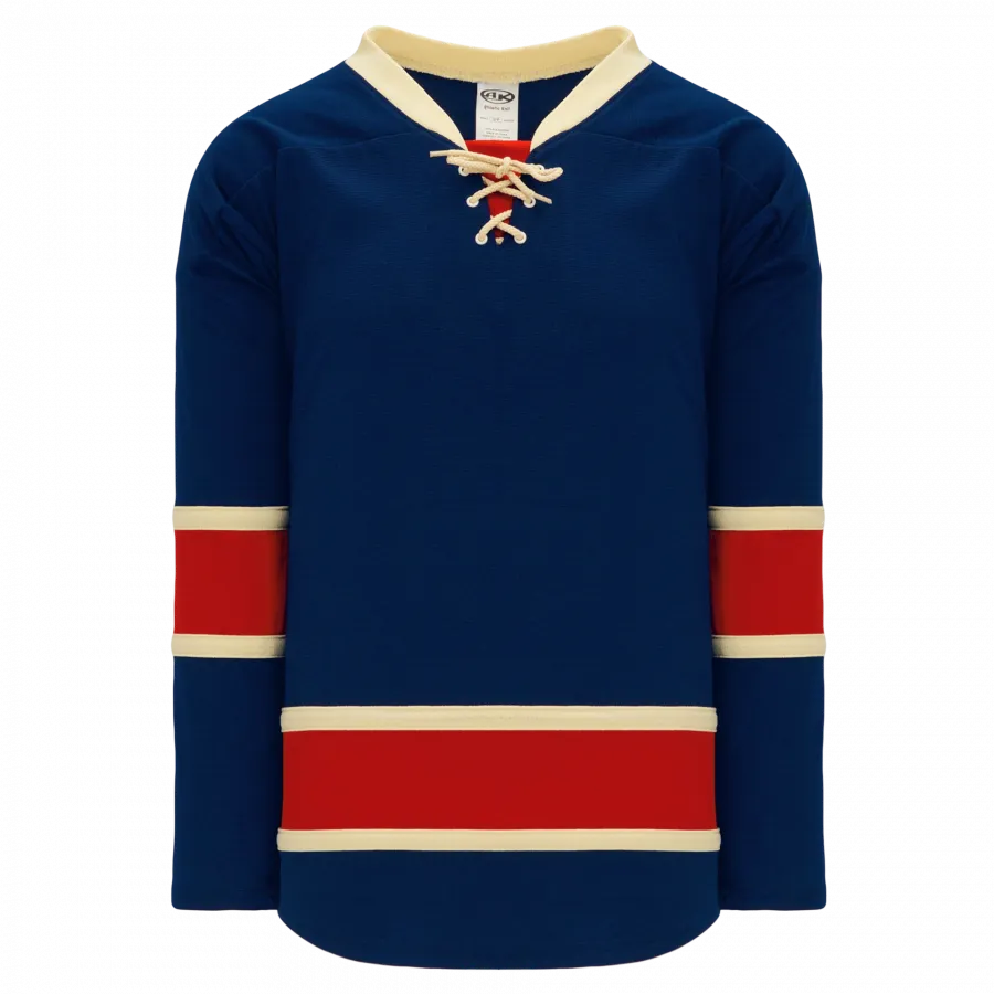 Hockey Jerseys Select - Athletic Knit H550B-NYR868B (Adult Small, No Printing)