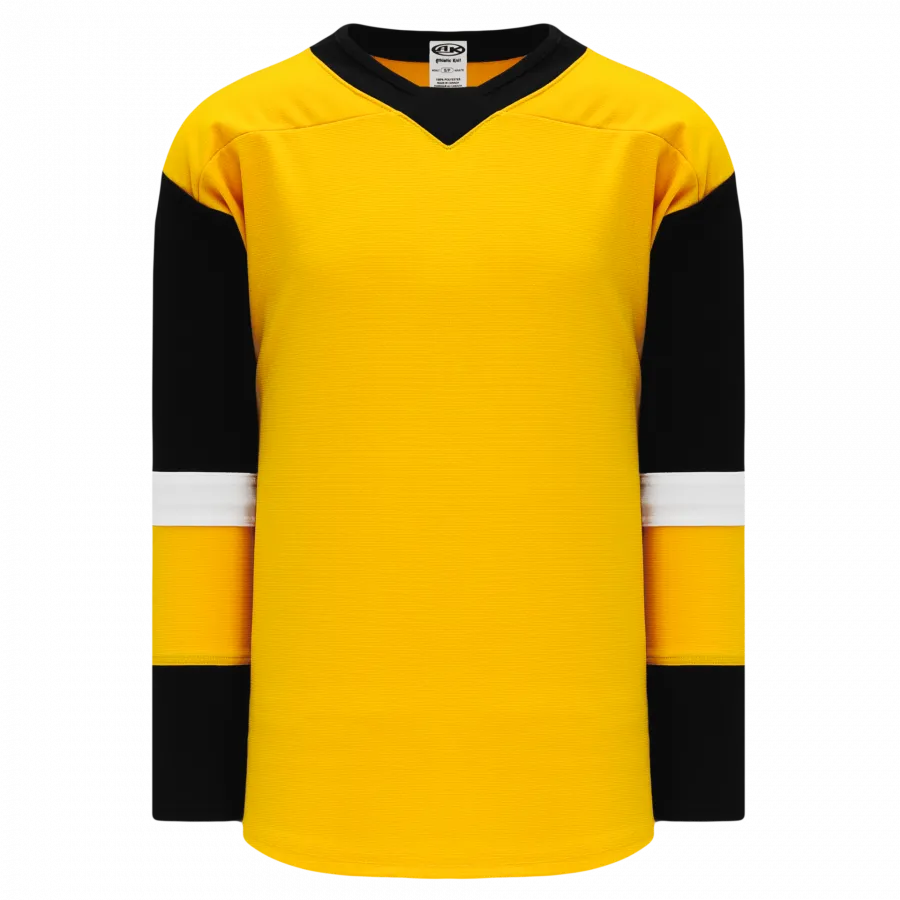 Hockey Jerseys Select - Athletic Knit H550B-PIT777B (Adult Small, No Printing)