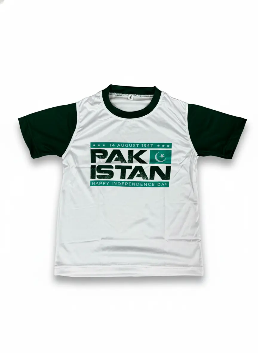 Pakistan Independence Jersey - IND003 (White) (4 Years)