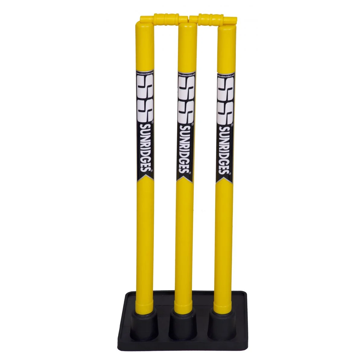 SS Sunridges Plastic Cricket Stumps with Rubber Base